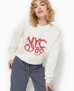 Sweat Avec Print - Blanc