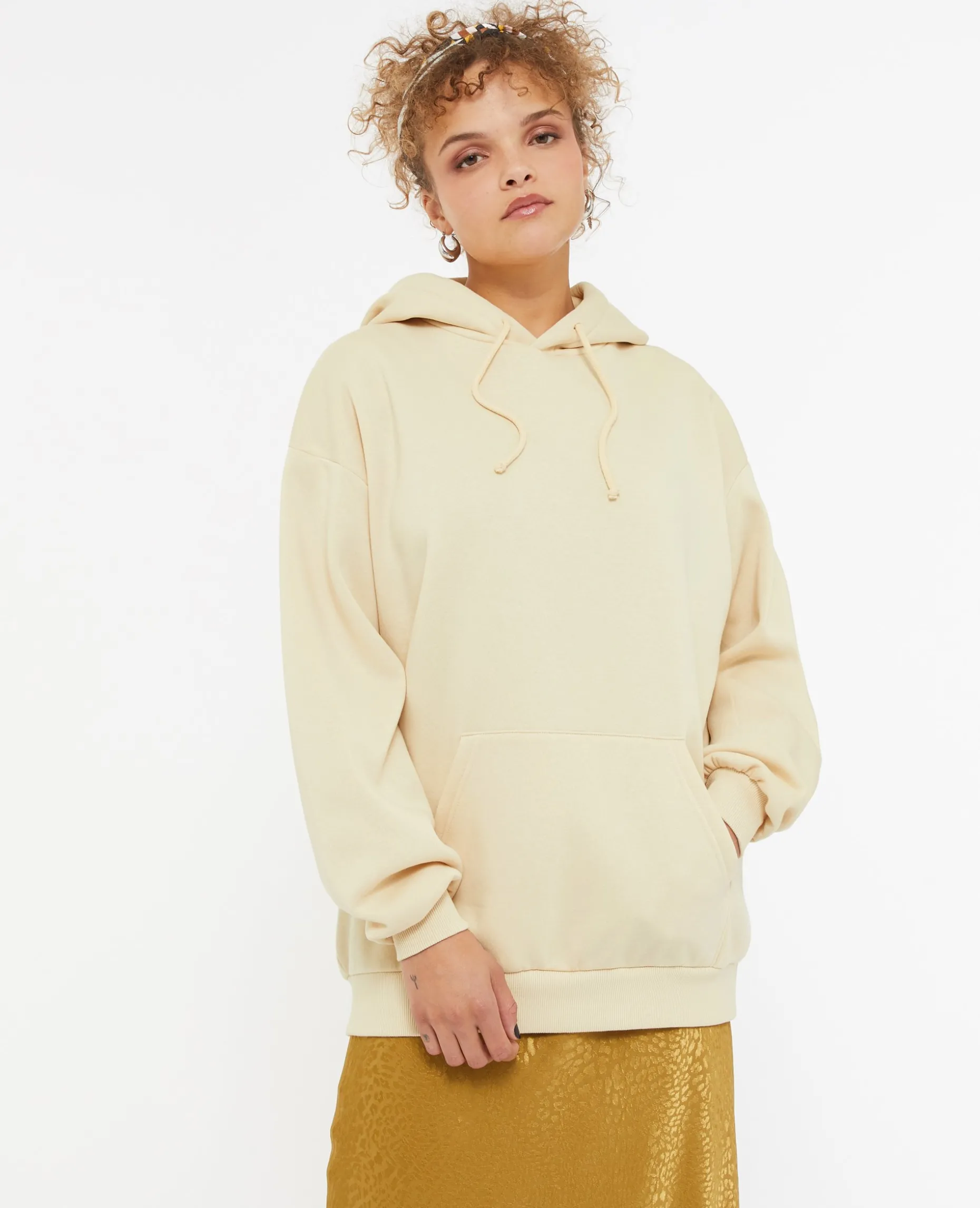 Sweat Capuche Oversize - Beige