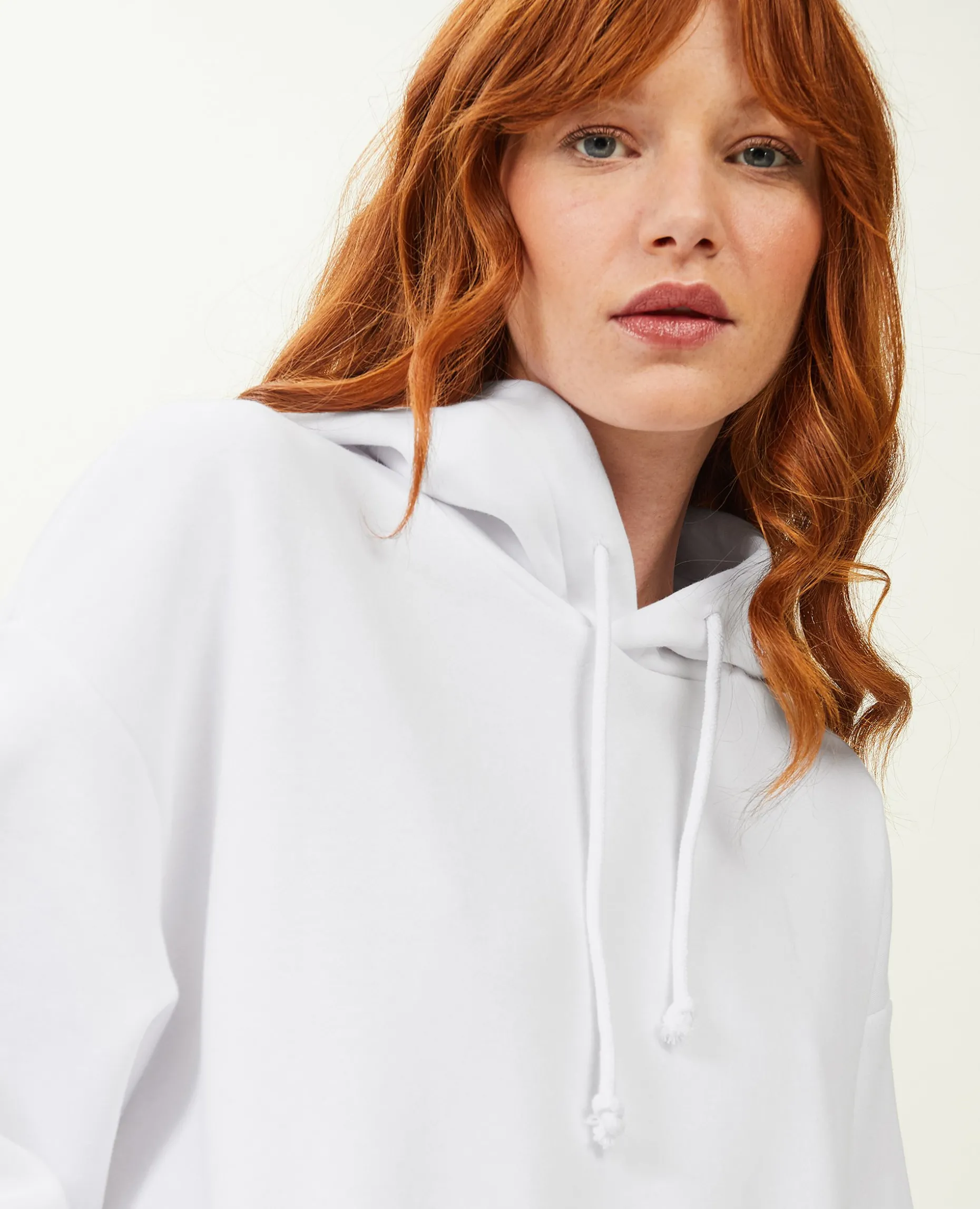 Sweat Capuche Oversize - Blanc