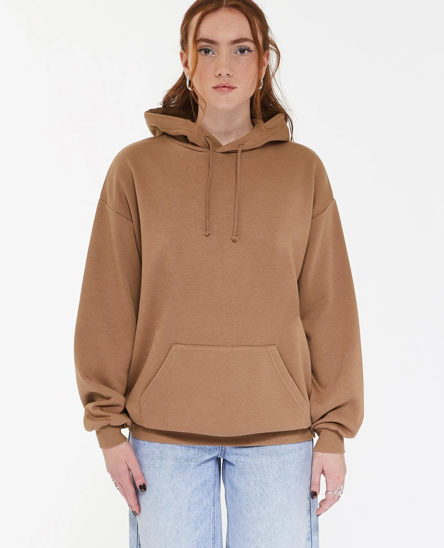 Sweat Capuche Oversize - Taupe