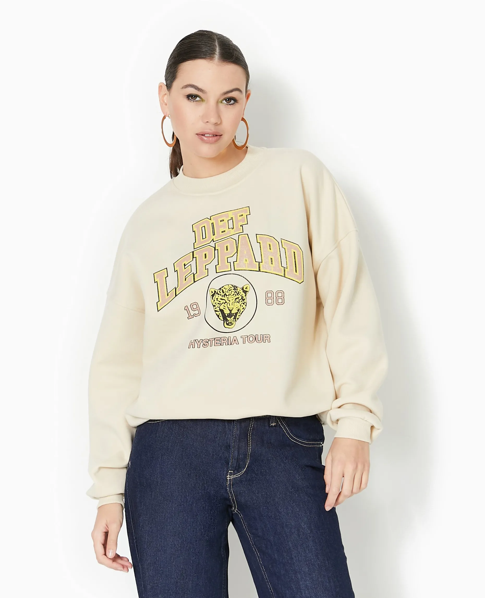 Sweat Col Rond AALIYAH - Beige