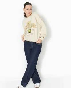 Sweat Col Rond AALIYAH - Beige