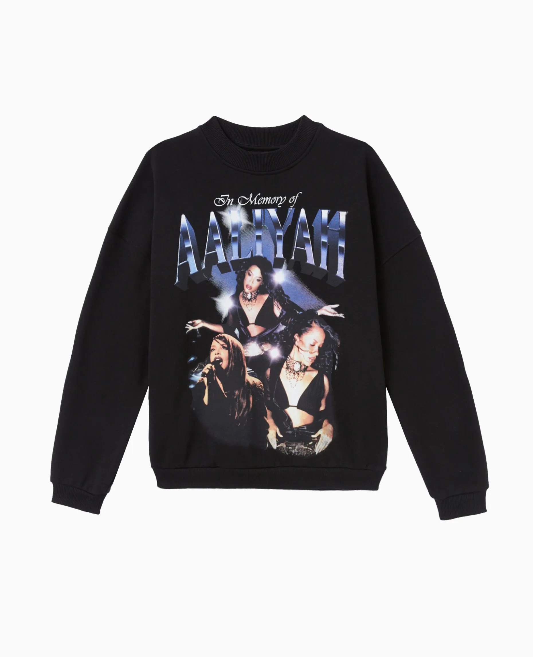 Sweat Col Rond AALIYAH - Noir