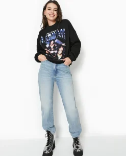 Sweat Col Rond AALIYAH - Noir