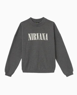 Sweat Col Rond Nirvana - Gris Foncé
