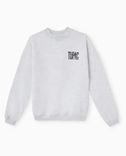 Sweat Col Rond Tupac - Gris Chiné
