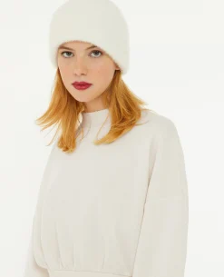 Sweat Court Avec Col Montant - Blanc