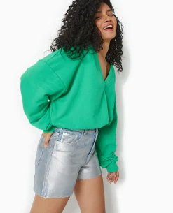 Sweat Grand Col V - Vert