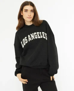 Sweat Oversize Avec Patch Bouclette - Gris Foncé