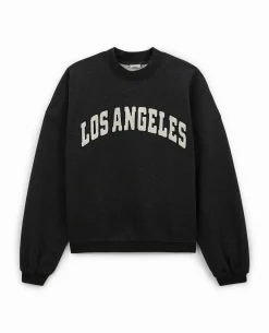 Sweat Oversize Avec Patch Bouclette - Gris Foncé