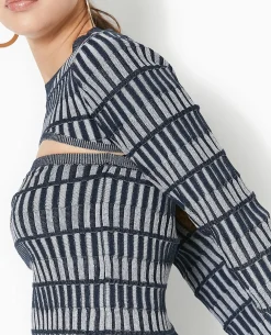Top 2 En 1 Bustier Et Manches - Bleu