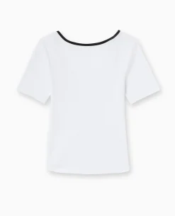 Top Avec Dos Dégagé - Blanc