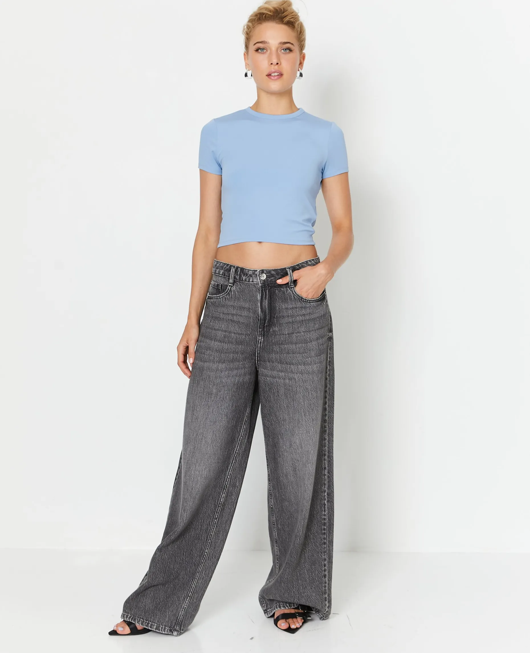Top Dos-nu Avec Pan Twisté - Bleu