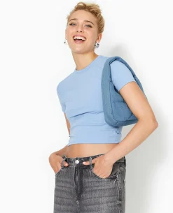 Top Dos-nu Avec Pan Twisté - Bleu