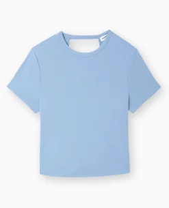 Top Dos-nu Avec Pan Twisté - Bleu