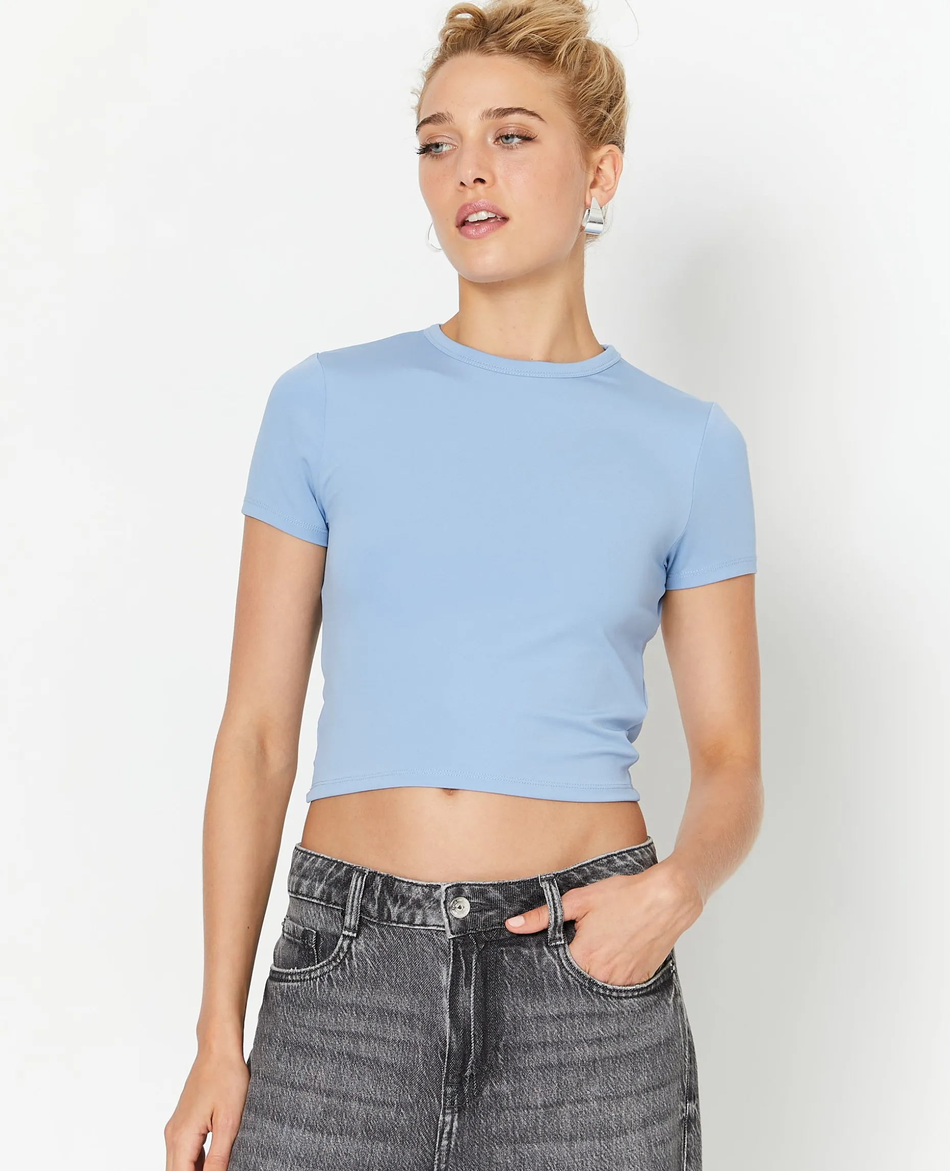 Top Dos-nu Avec Pan Twisté - Bleu