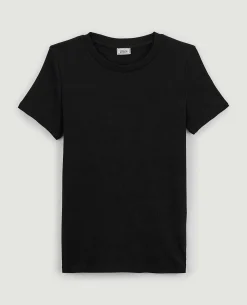 Top Maille Côtelée - Noir