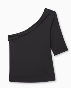 Top One Shoulder Asymétrique - Noir
