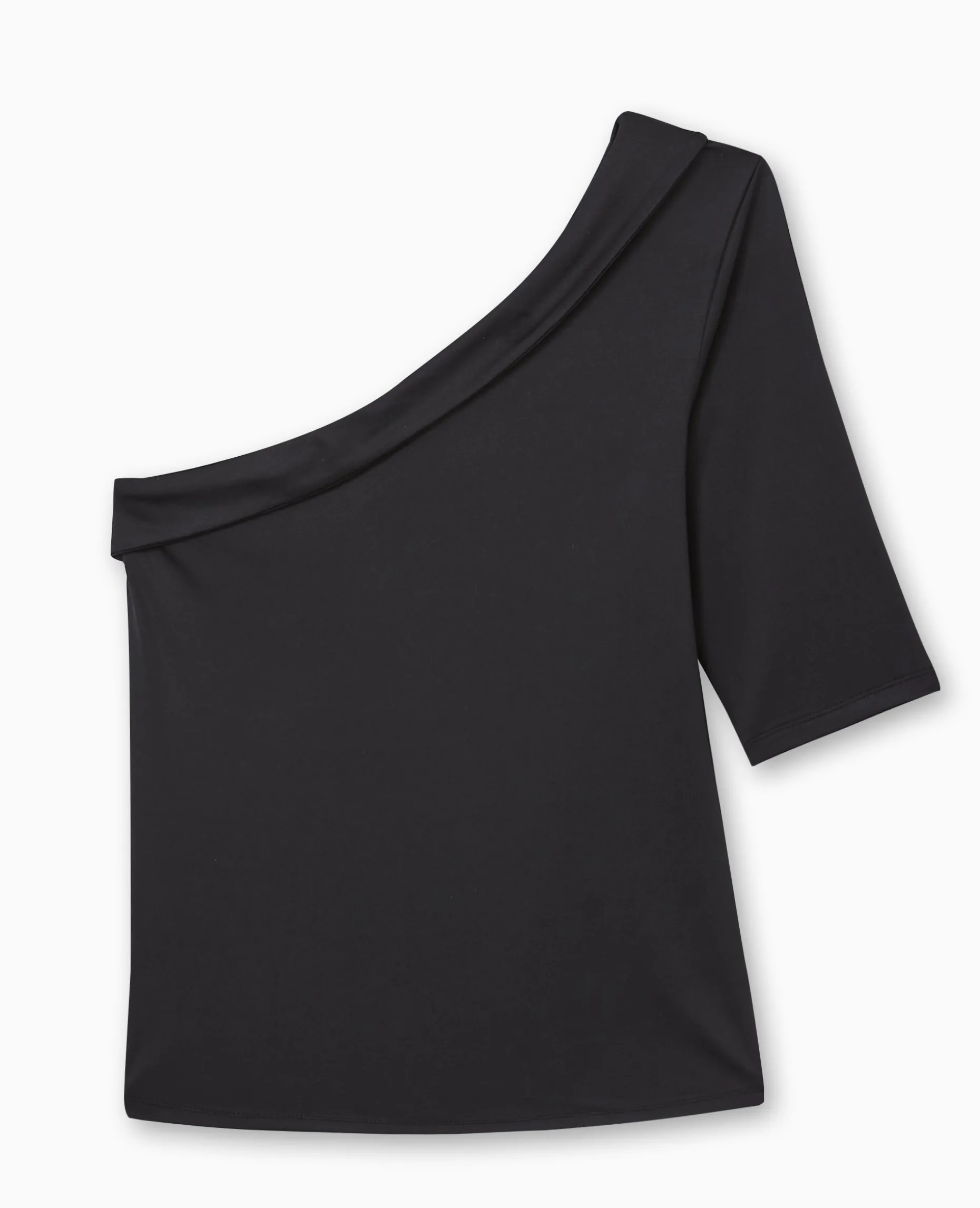 Top One Shoulder Asymétrique - Noir