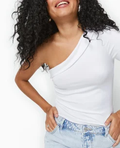 Top One Shoulder Asymétrique - Blanc