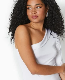 Top One Shoulder Asymétrique - Blanc