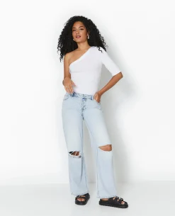 Top One Shoulder Asymétrique - Blanc