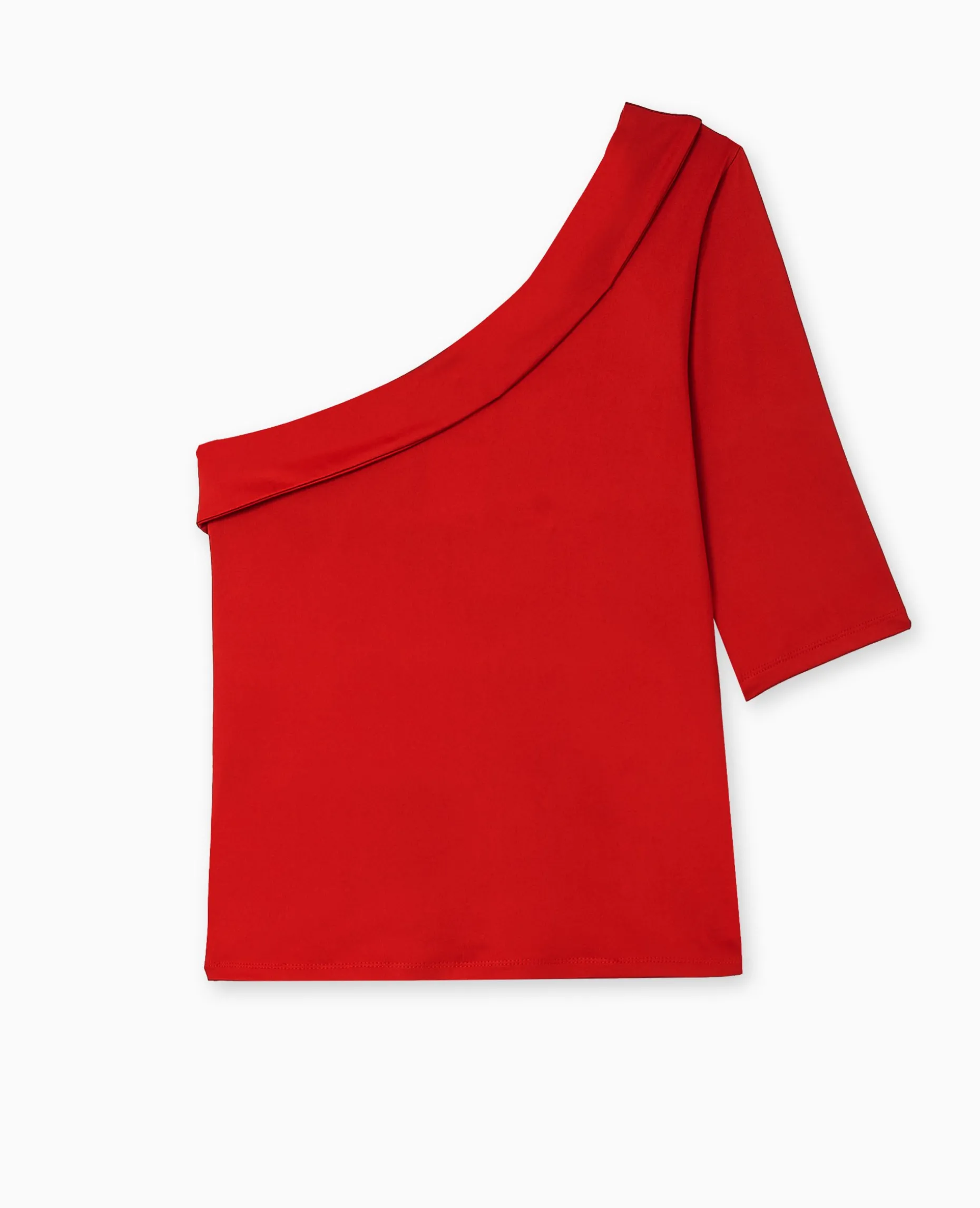 Top One Shoulder Asymétrique - Rouge