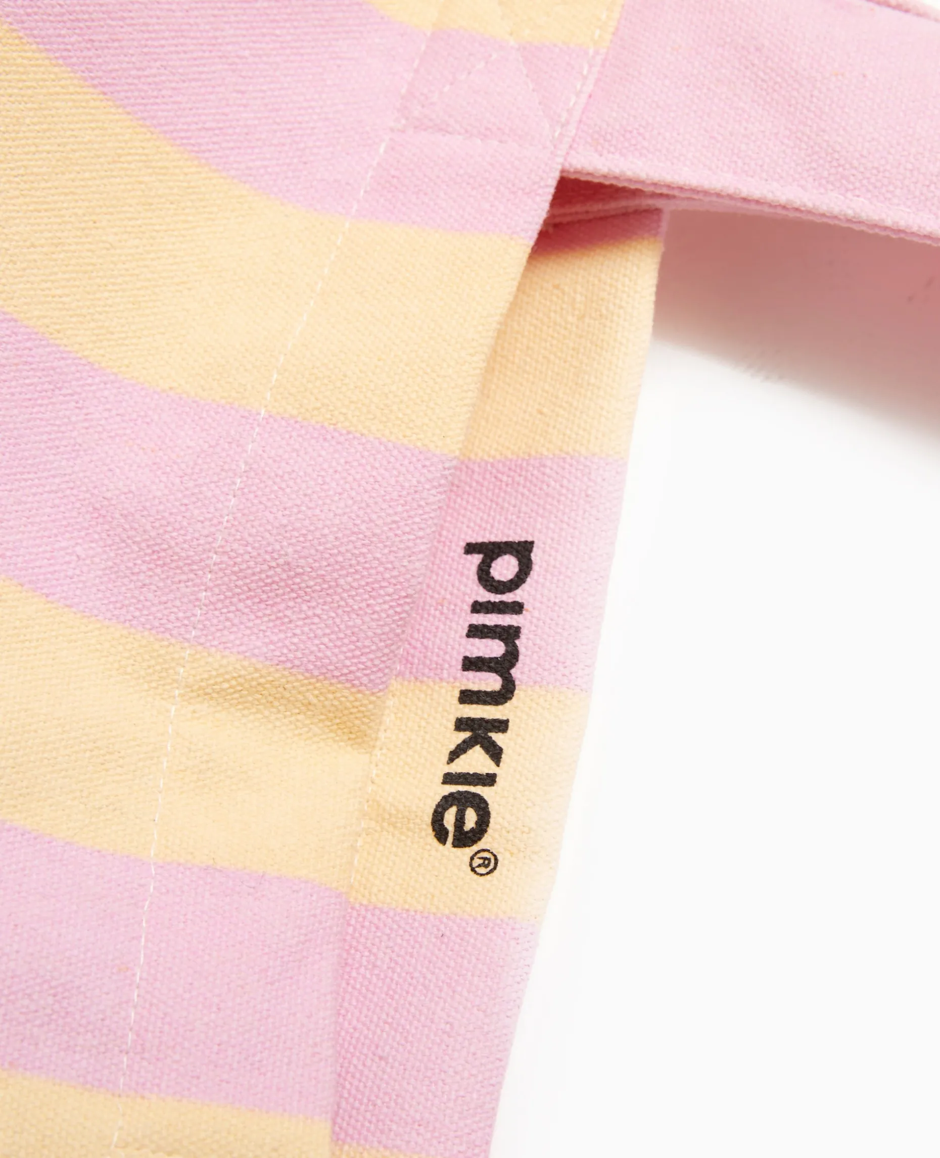 Tote Bag XXL Rayé - Rose Clair