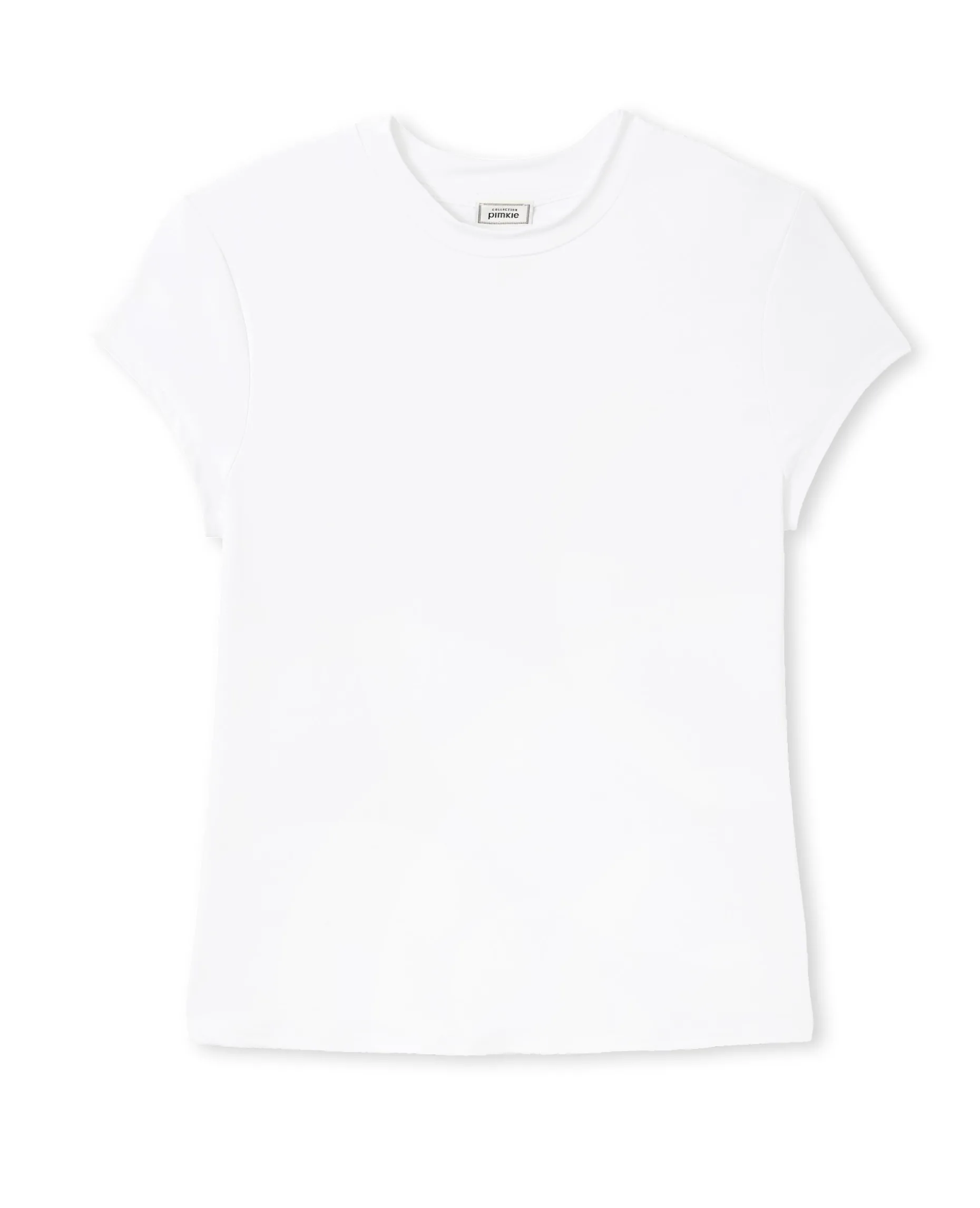 T-shirt Ajusté En Maille Extensible - Blanc