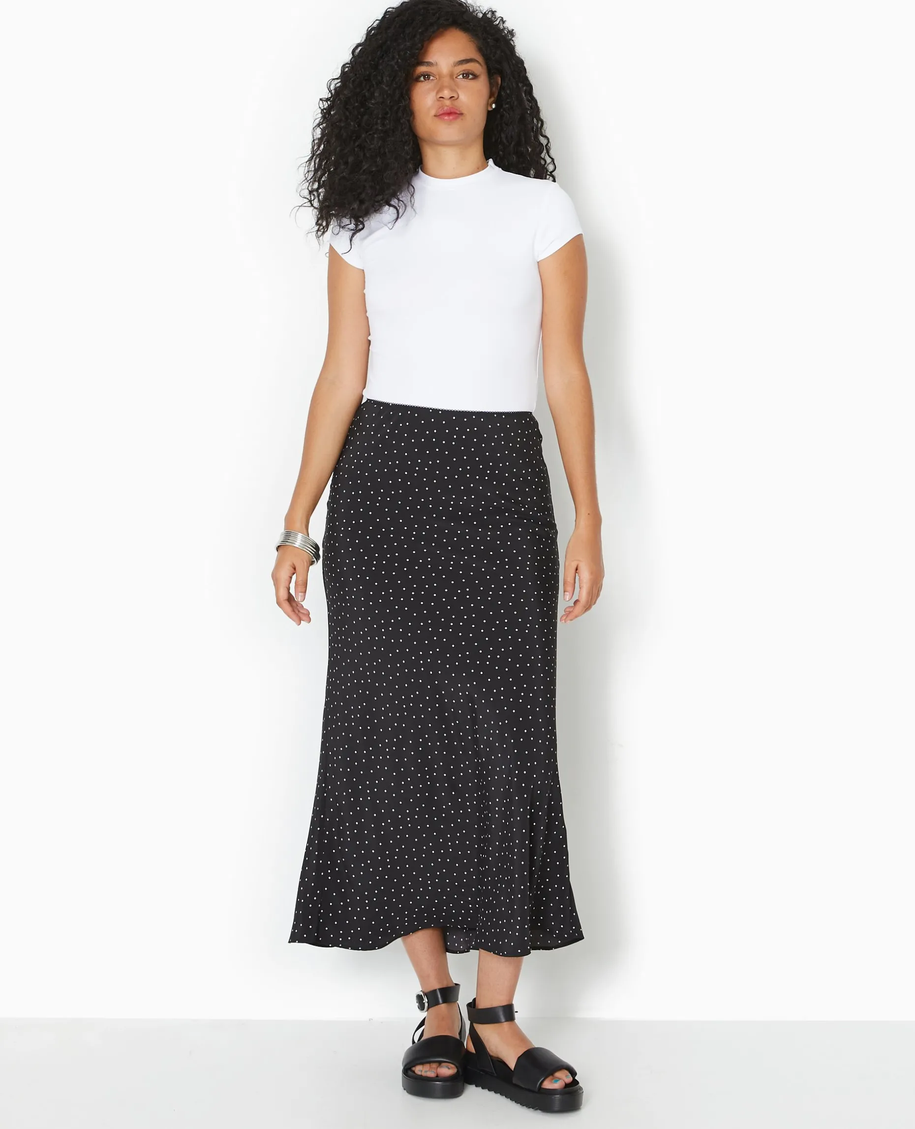T-shirt Ajusté En Maille Extensible - Blanc
