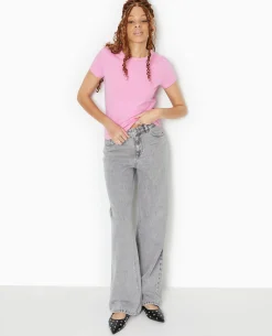 T-shirt Ajusté Manches Courtes - Lilas