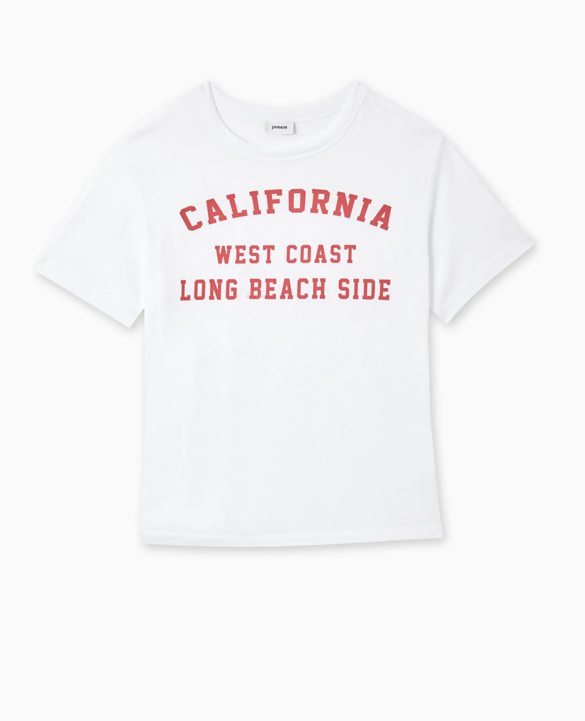 T-shirt Avec Print Devant - Blanc