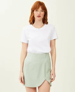 T-shirt Basique Col Rond - Blanc