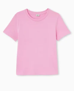 T-shirt Basique Col Rond - Rose