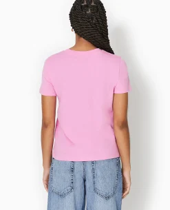 T-shirt Basique Col Rond - Rose