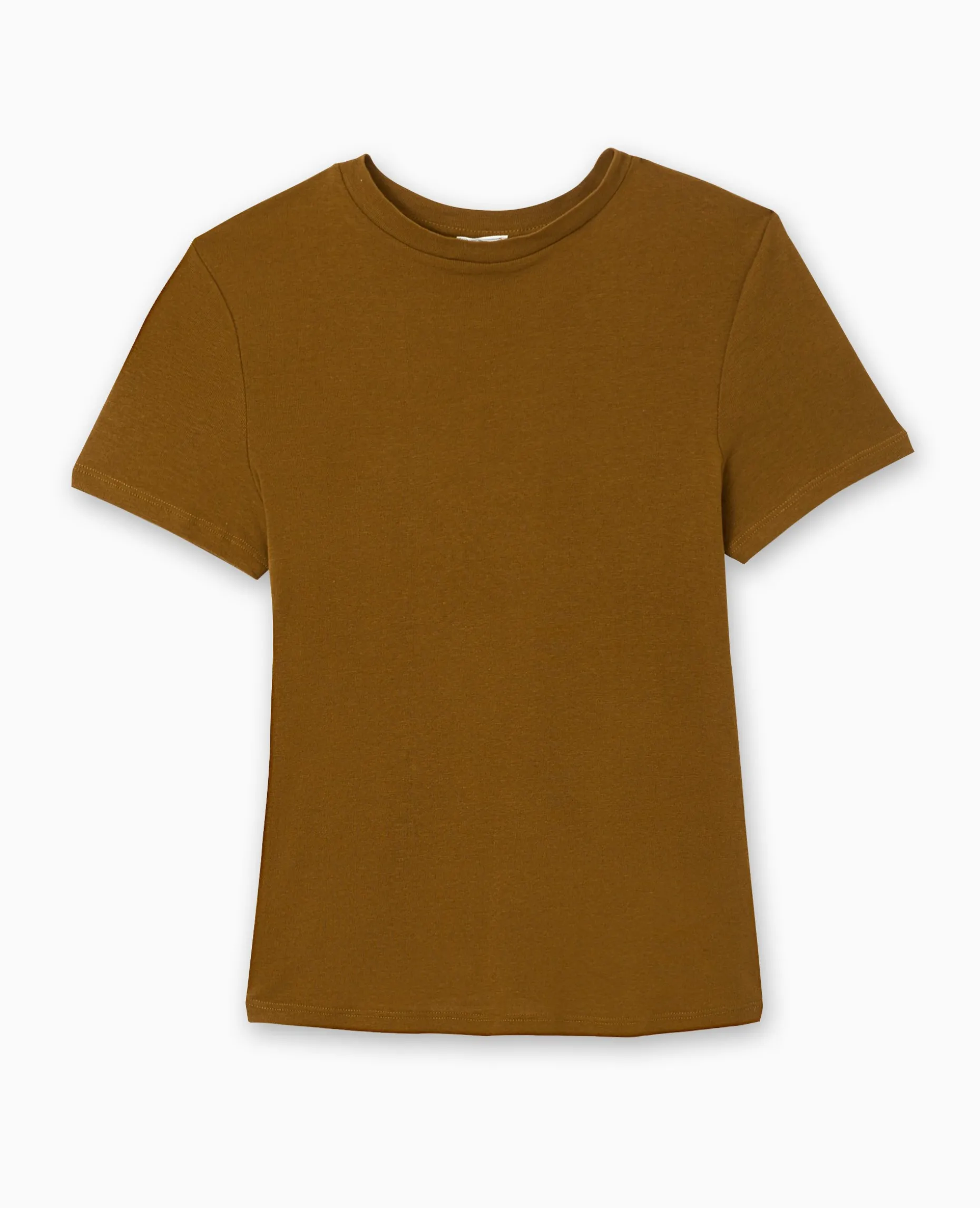 T-shirt En Maille Légè;re - Vert Kaki