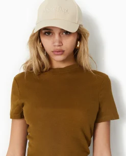 T-shirt En Maille Légè;re - Vert Kaki