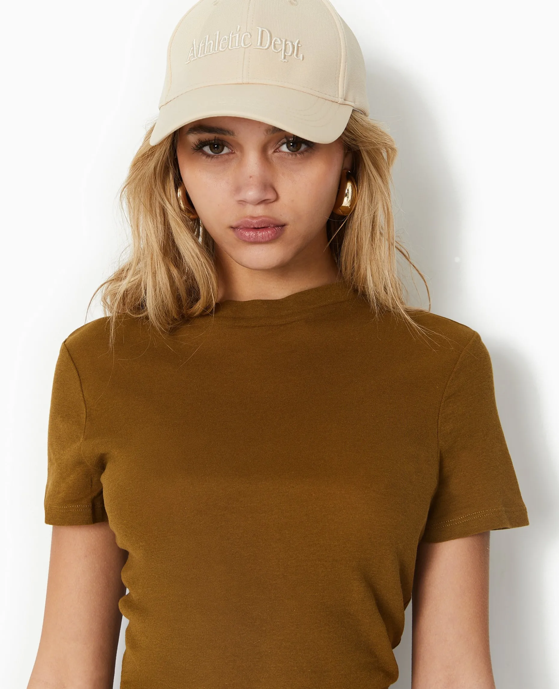 T-shirt En Maille Légè;re - Vert Kaki