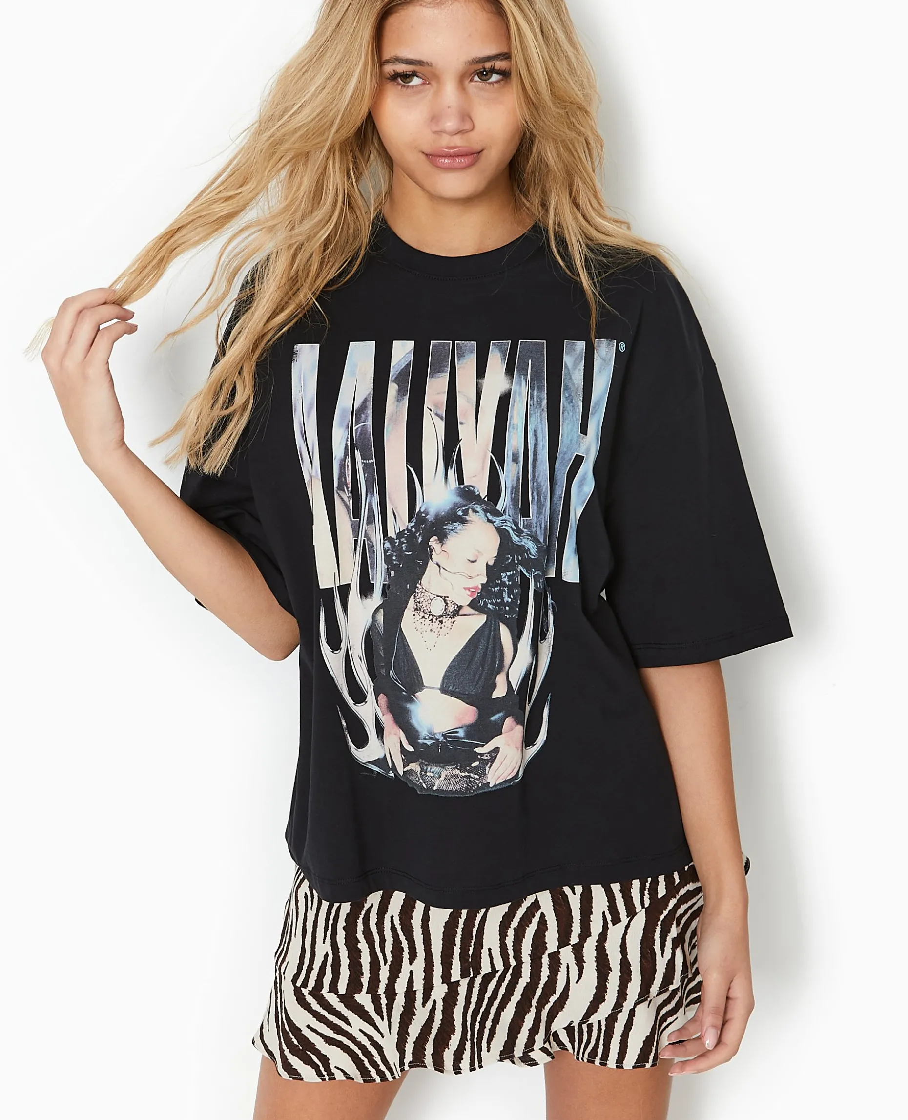 T-shirt Oversize AALIYAH - Noir