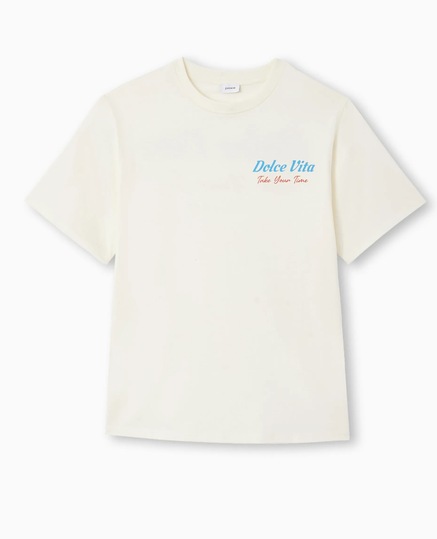 T-shirt Oversize Avec Print Poitrine Et Dos - Blanc