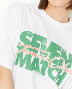 T-shirt Oversize Avec Print - Vert Kaki