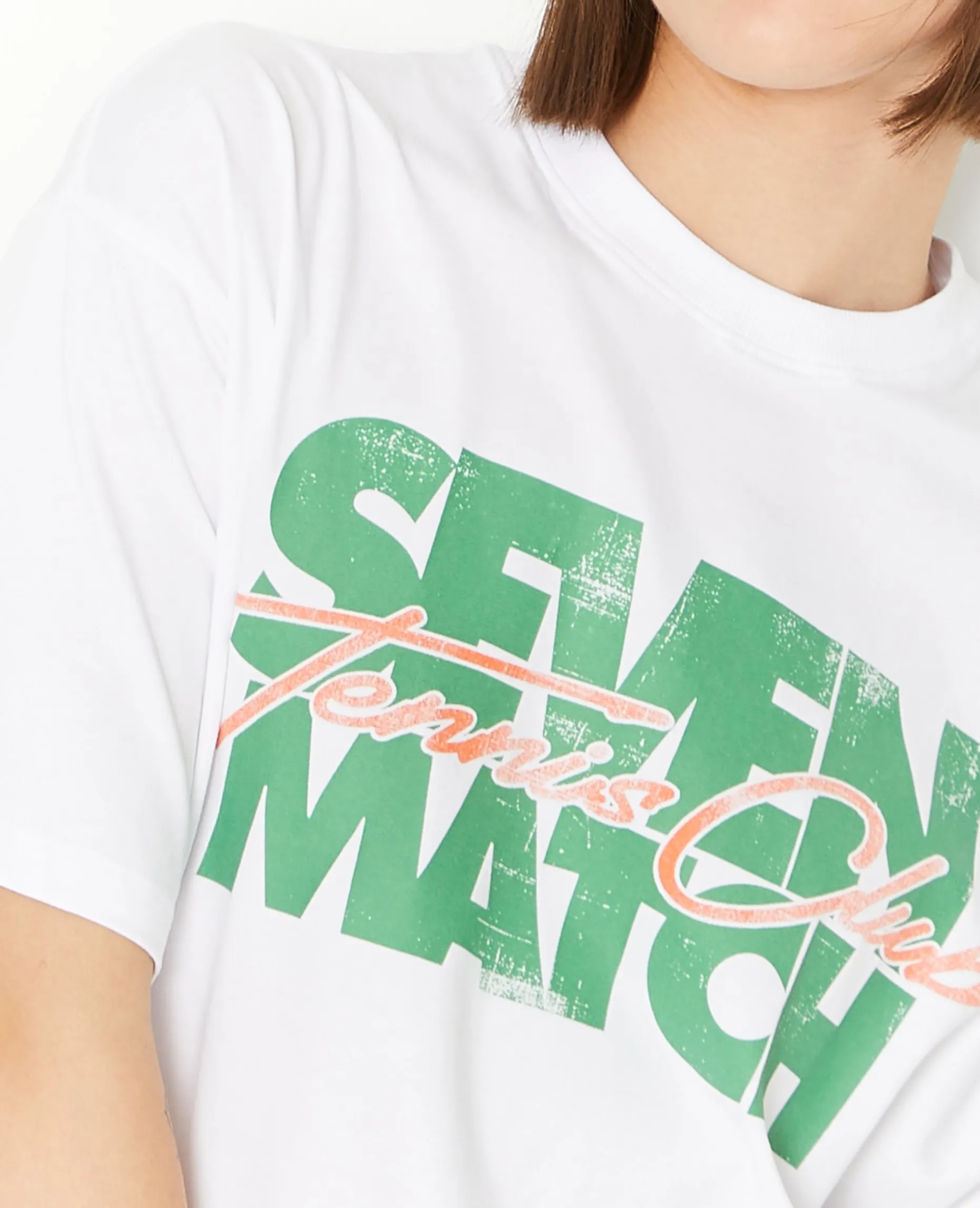 T-shirt Oversize Avec Print - Vert Kaki