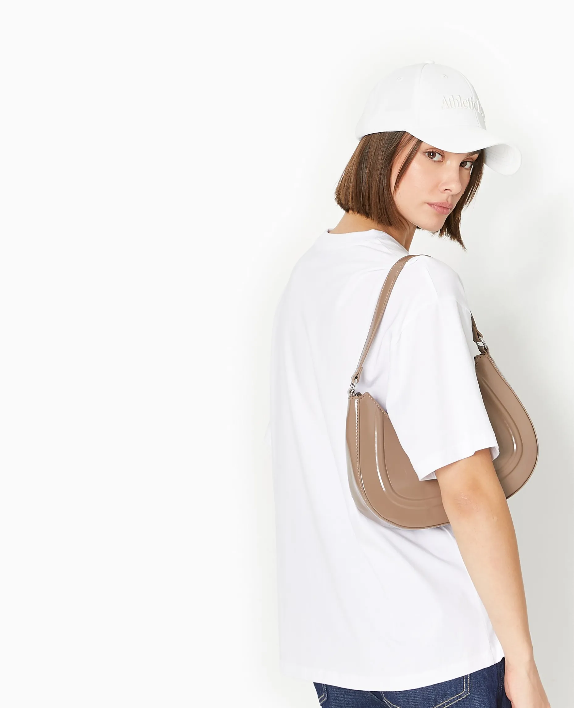 T-shirt Oversize Avec Print - Vert Kaki