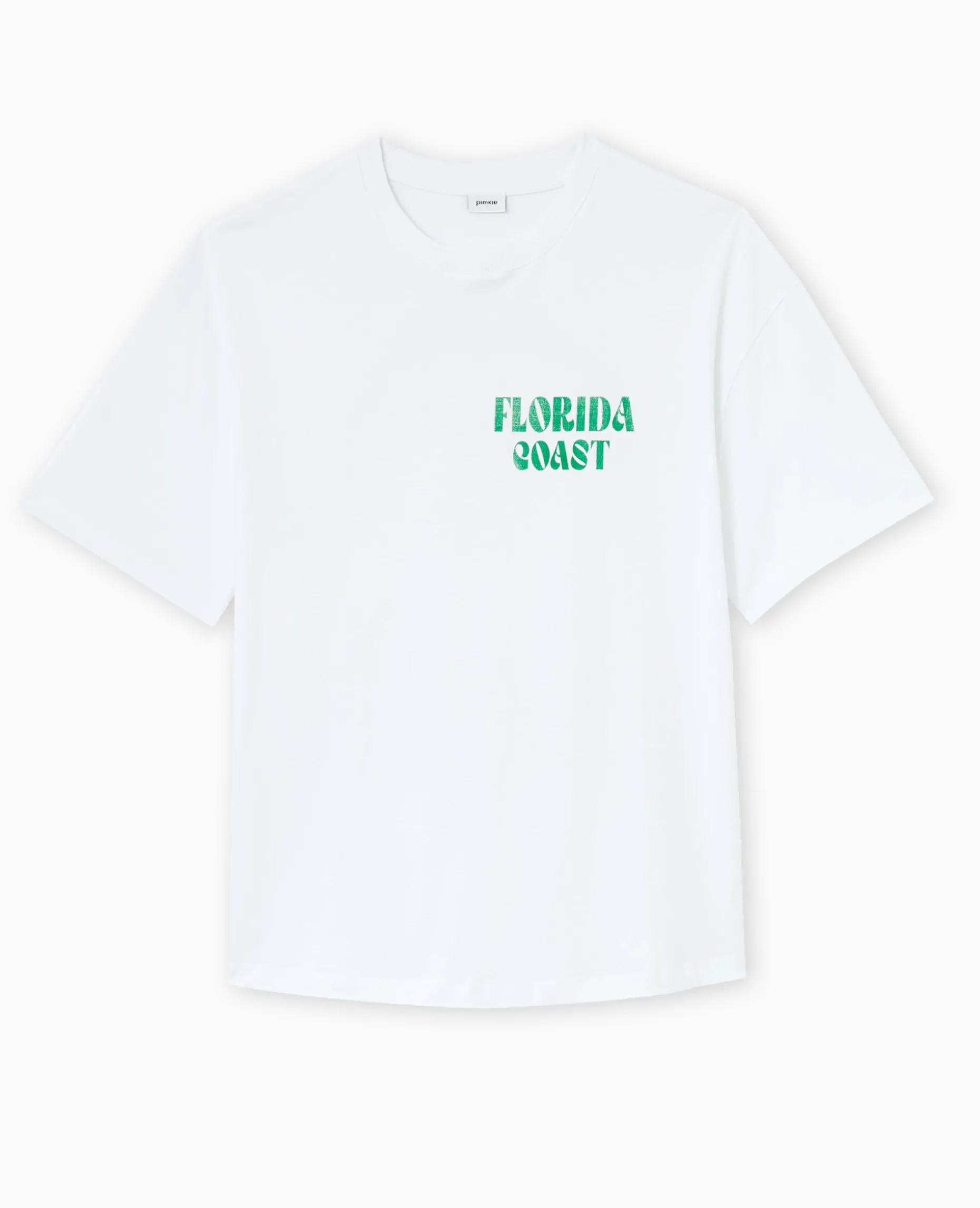 T-shirt Oversize Avec Print Devant Et Dos - Vert