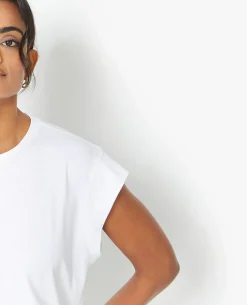 T-shirt Oversize Sans Manches - Blanc