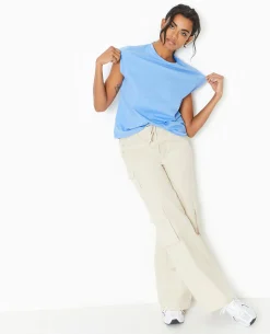 T-shirt Oversize Sans Manches - Bleu