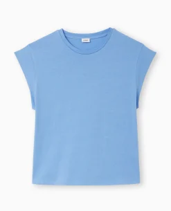 T-shirt Oversize Sans Manches - Bleu
