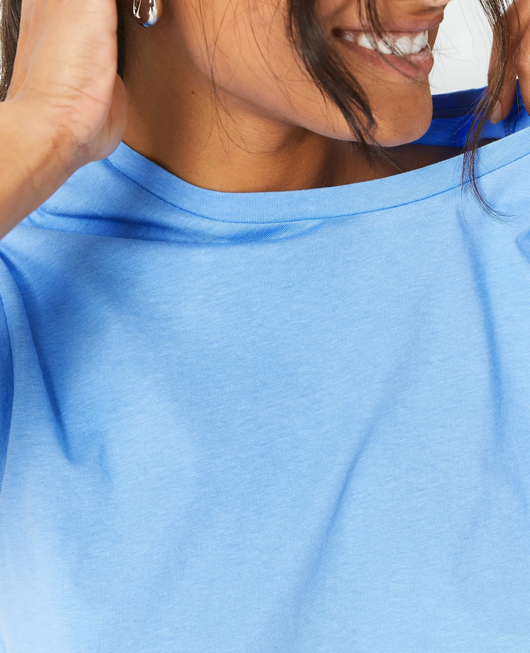 T-shirt Oversize Sans Manches - Bleu