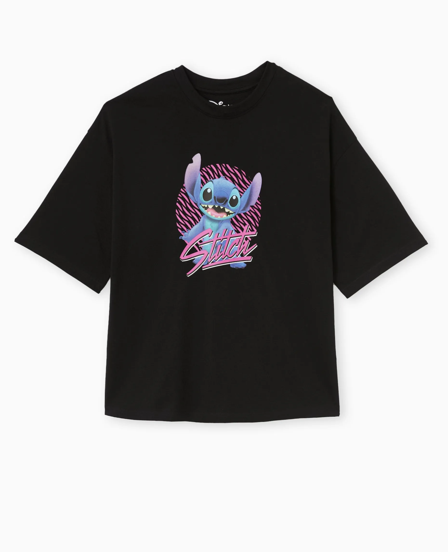 T-shirt Oversize STITCH - Noir