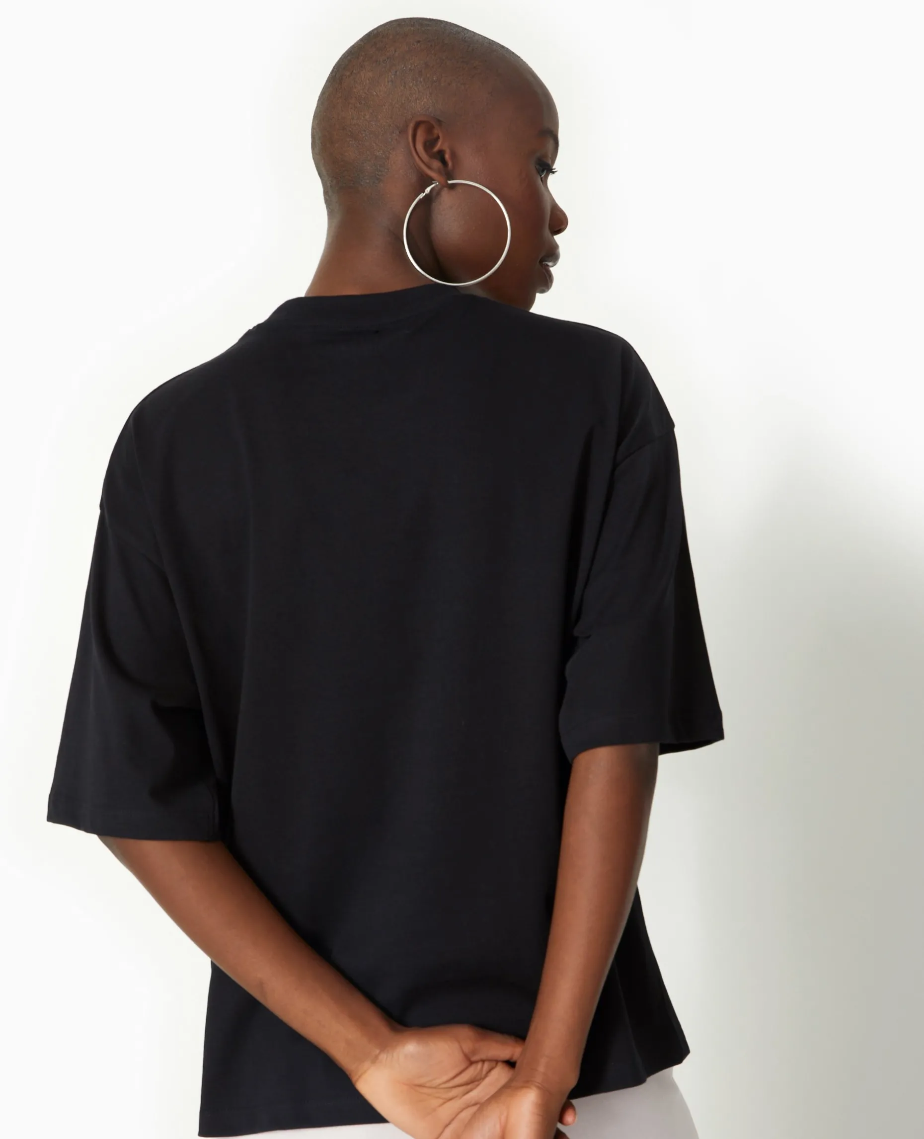 T-shirt Oversize STITCH - Noir